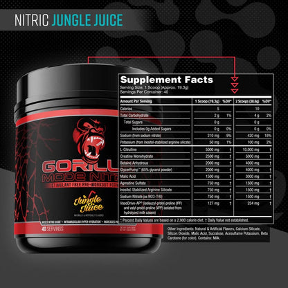 Gorilla Mode Nitric Stimulant-Free